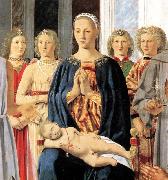 Piero della Francesca Madonna and Child with Saints Montefeltro Altarpiece oil